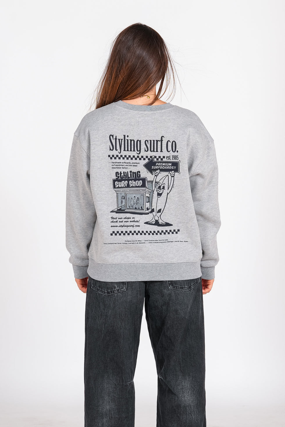 Sudadera Styling Surf Shop - heather grey loading=