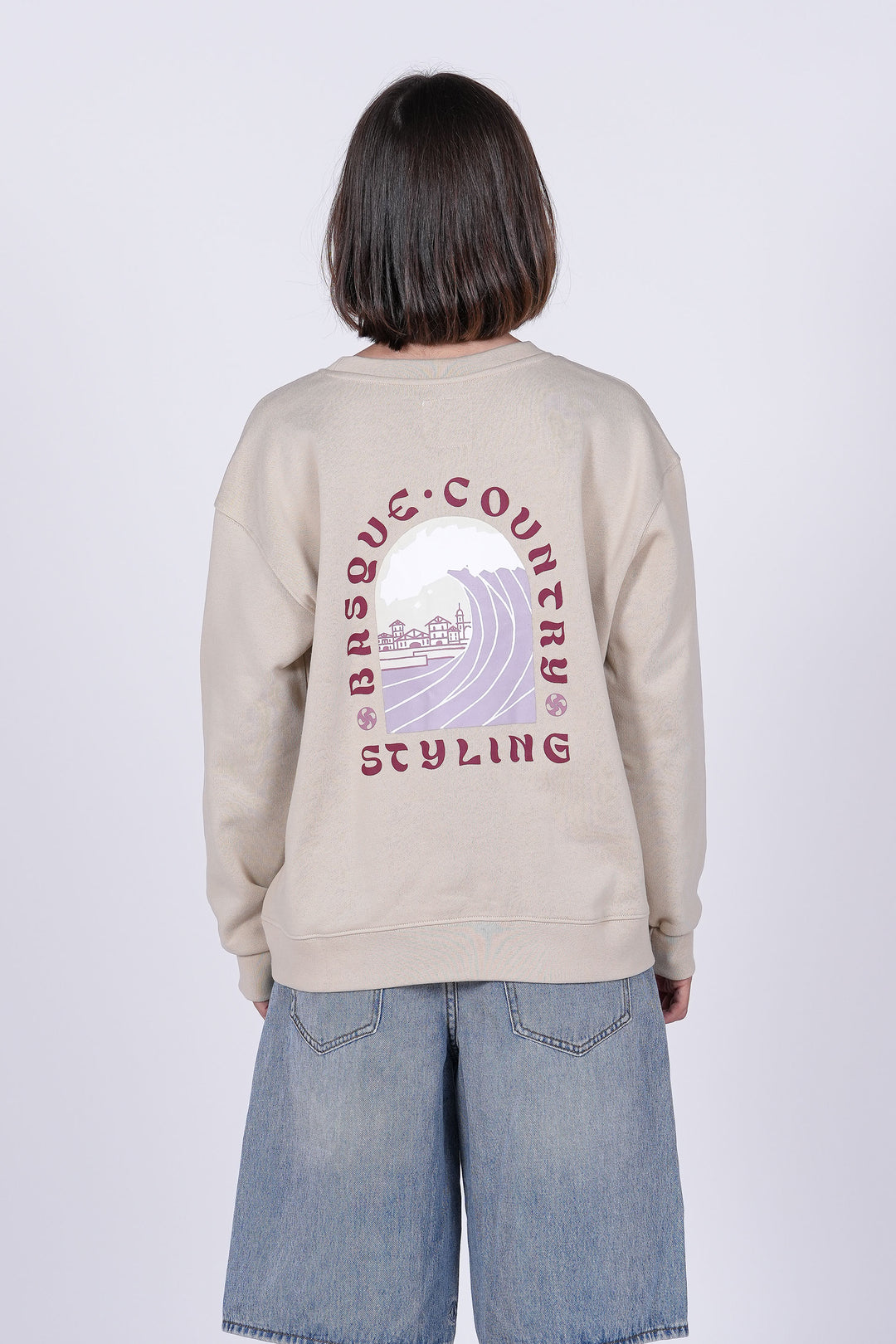 Sudadera Surf Home - piedra