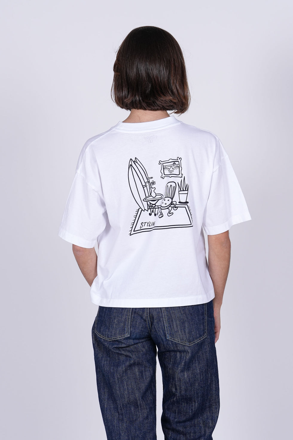 Camiseta Living Room - blanco loading=