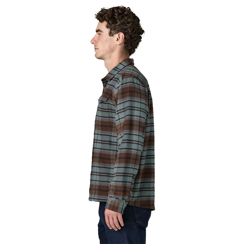 Camisa patagonia m s fjord flannel shirt - rising storm: blue sage loading=