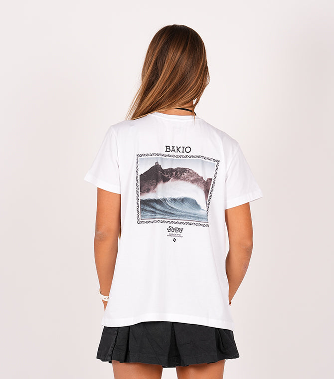 Camiseta Bakio - Blanco loading=