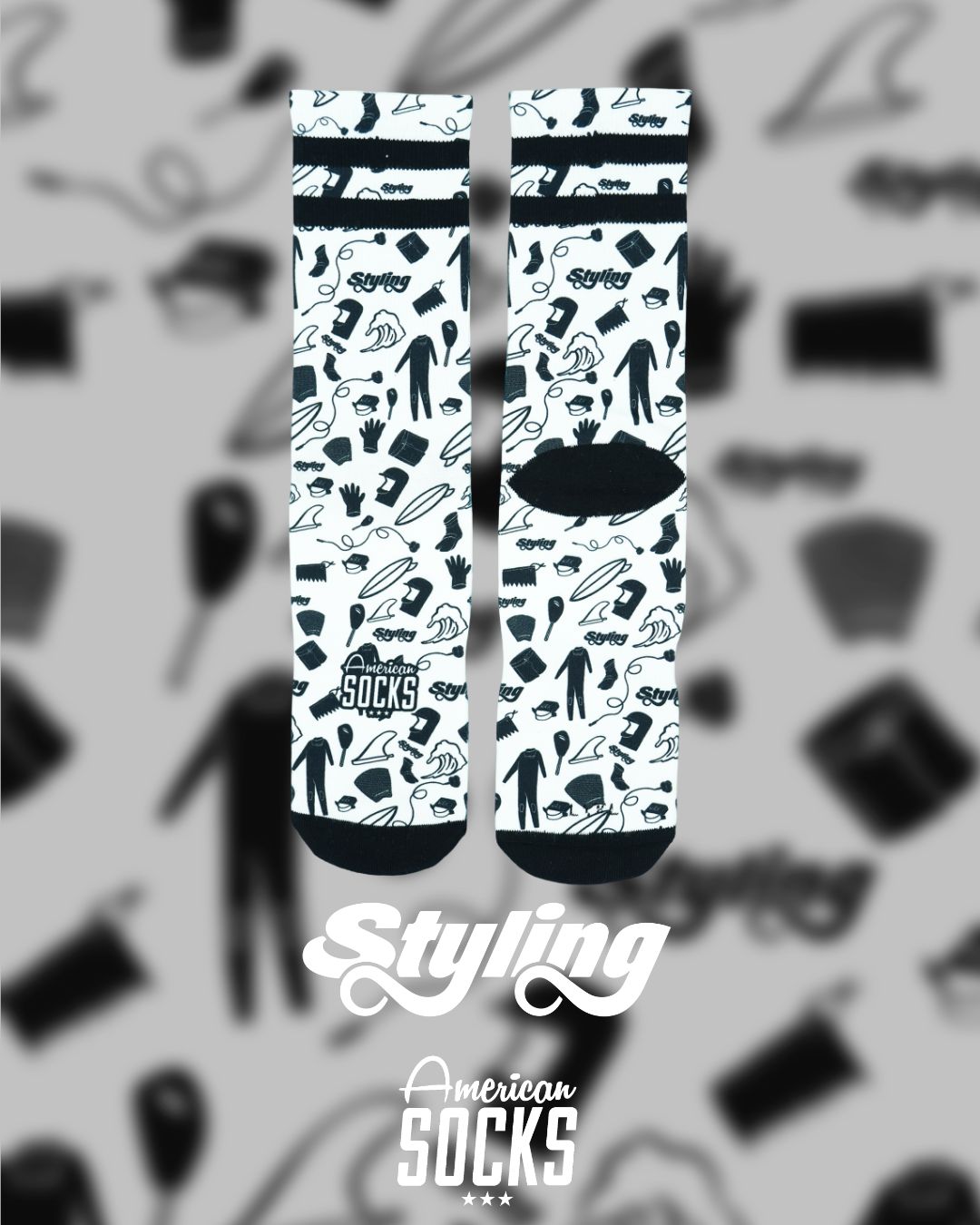 Calcetín American Socks Styling - icons - mid high