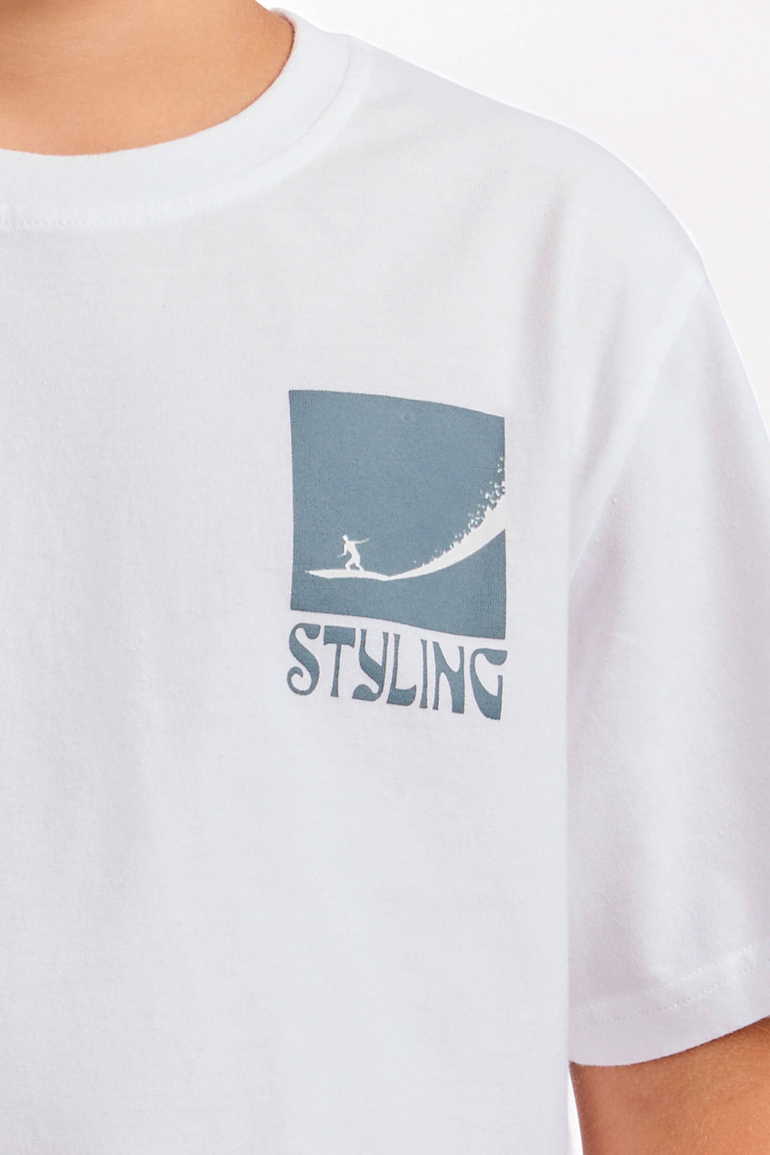 Camiseta Big Wave - Blanco