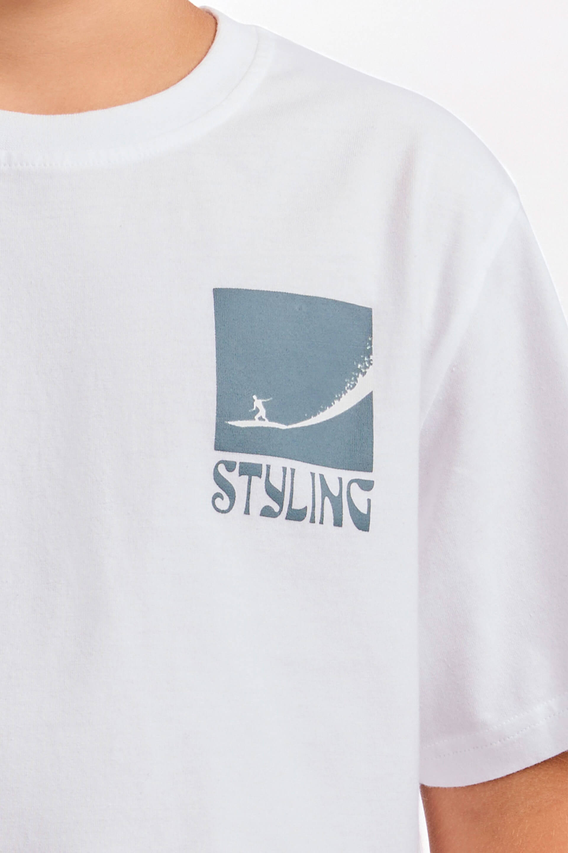 Camiseta Big Wave - Blanco