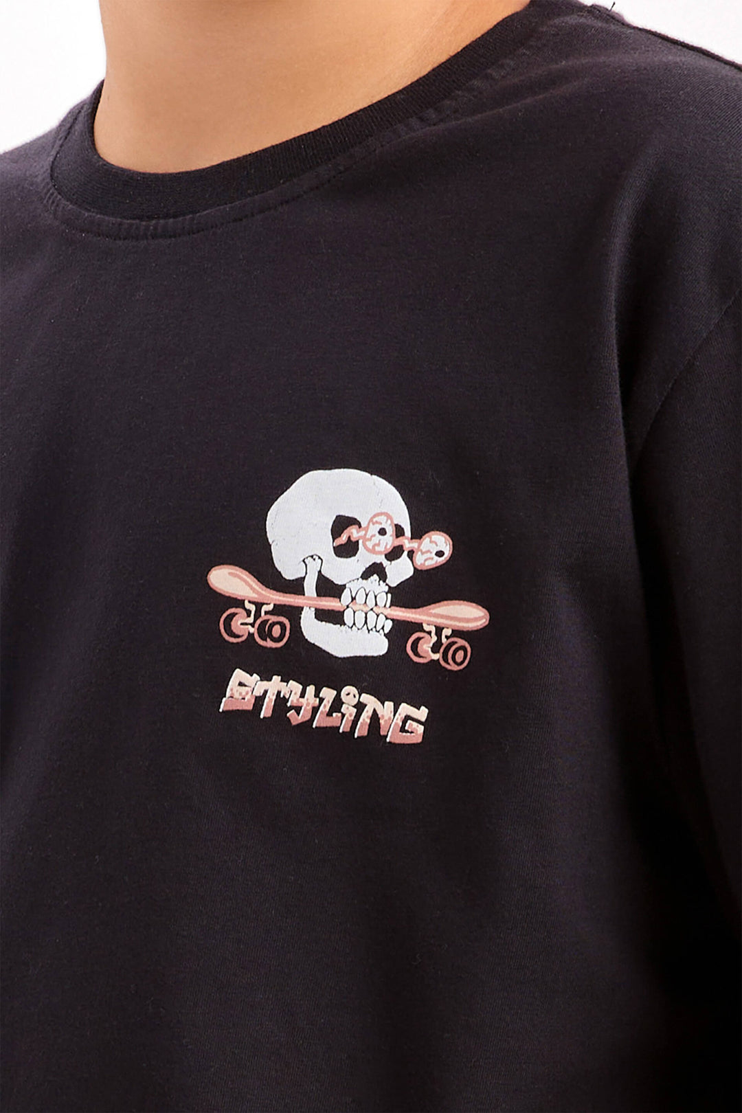 Camiseta Healthy Diet - Negro