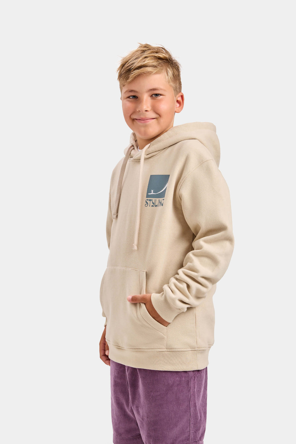 Sudadera Big Wave - Piedra loading=