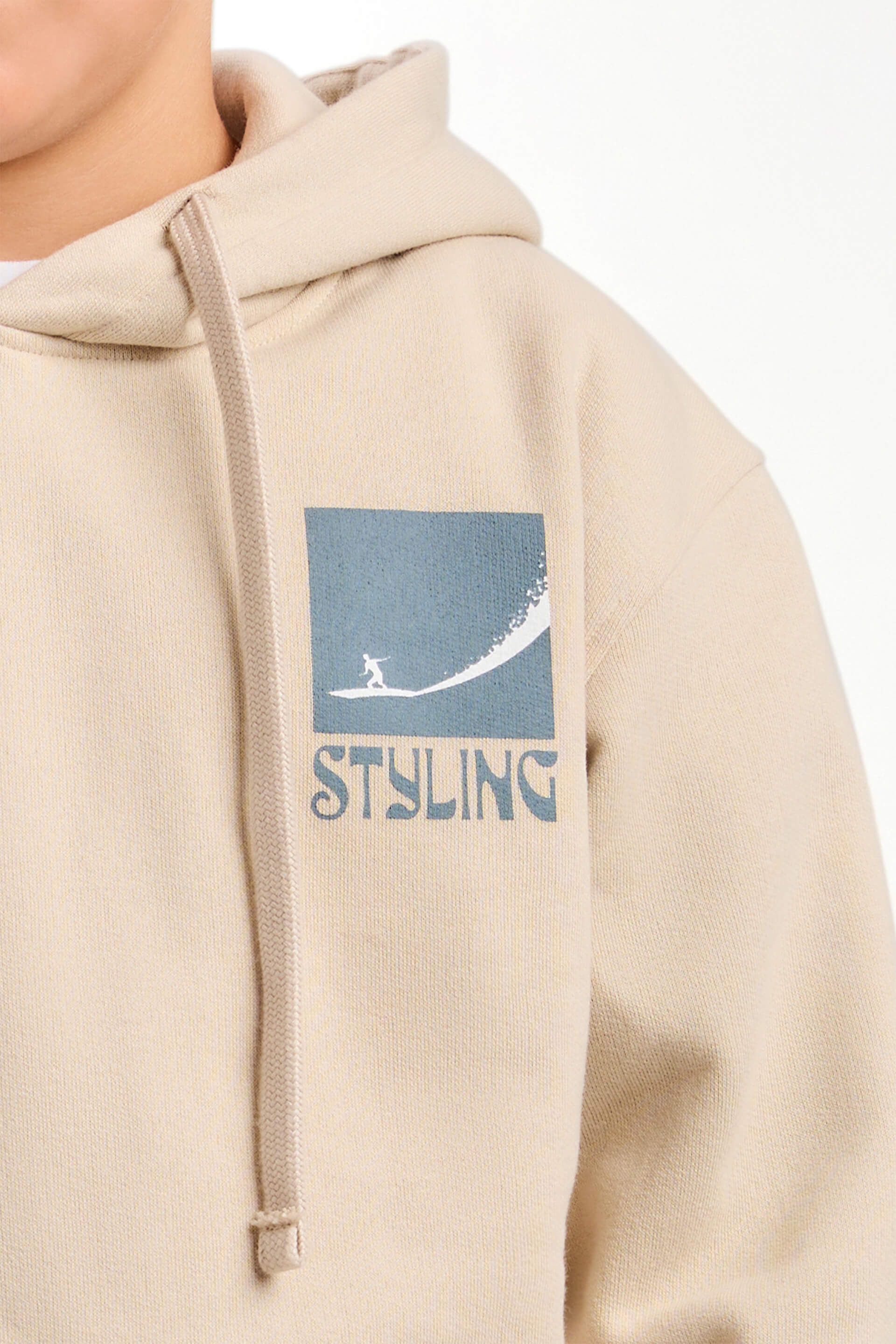 Sudadera Big Wave - Piedra