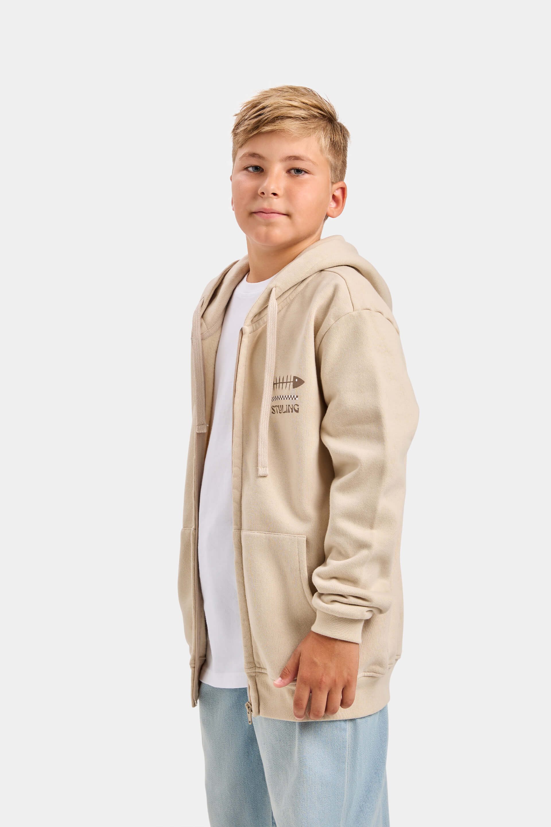 Sudadera Fish Stick - Piedra