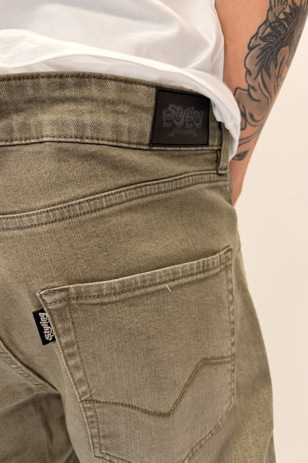 Pantalon Styling Vince Col - chincilla denim