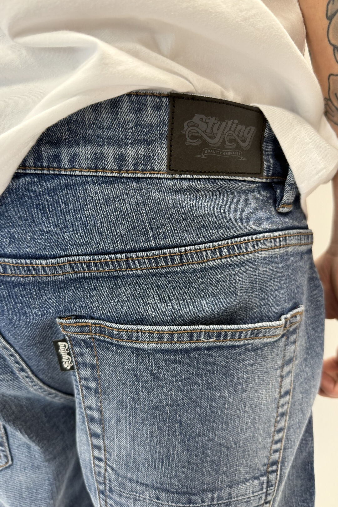 Pantalon Styling Tony - medium indigo
