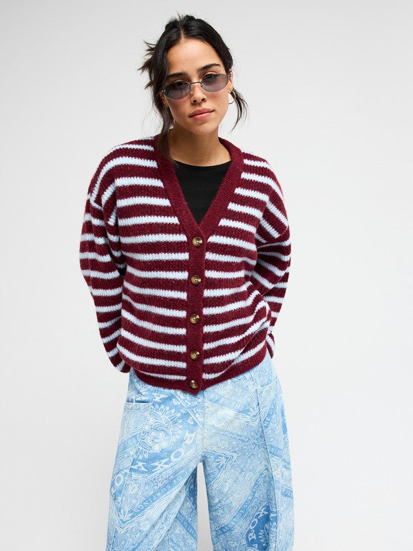 Jersey Roxy DeepOceanStripe  - rrv1