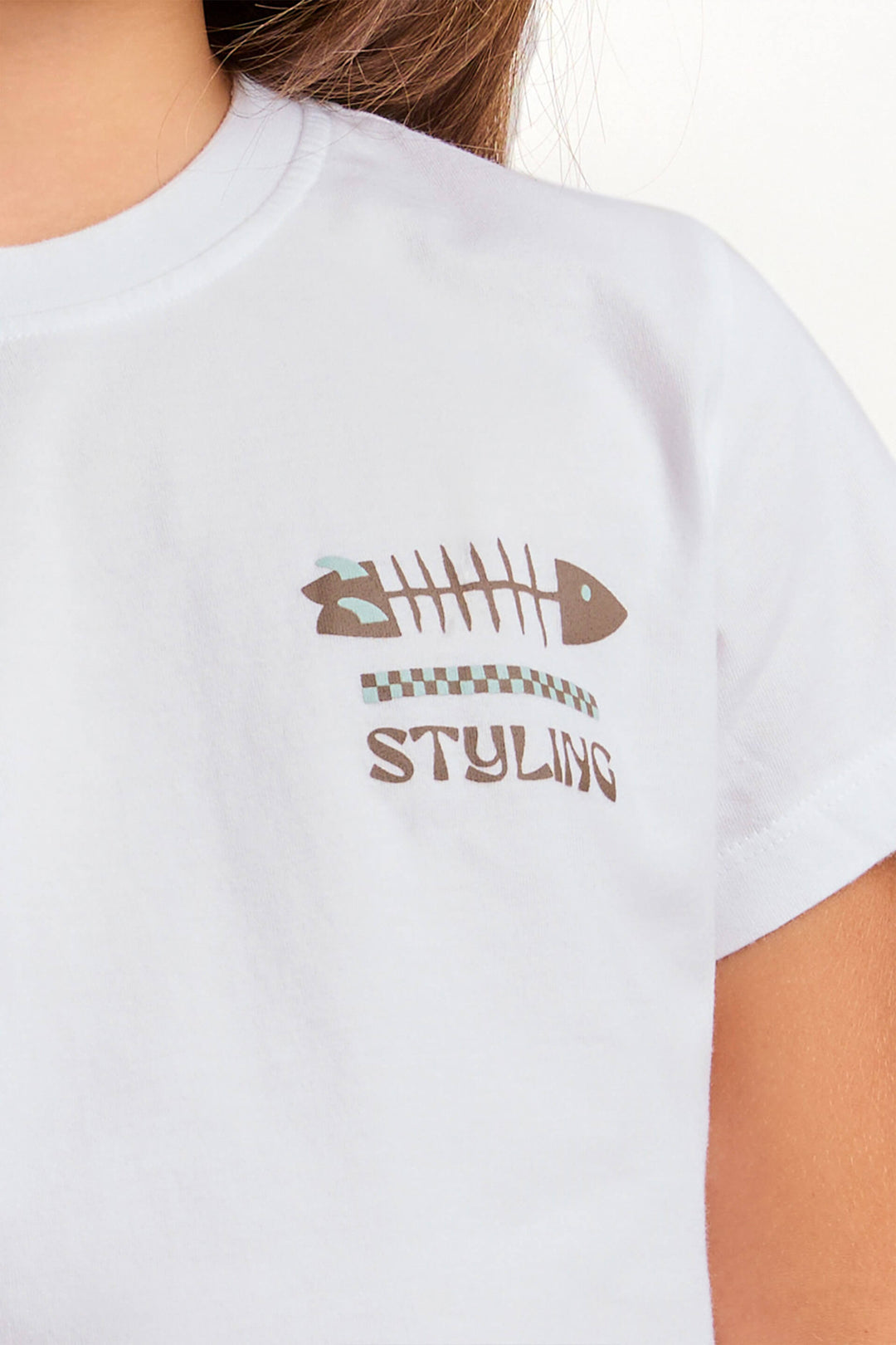 Camiseta Fish Stick - Blanco