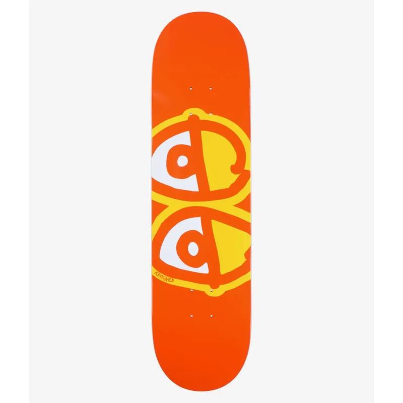 Tabla Skate Krooked Team Eyes - orange