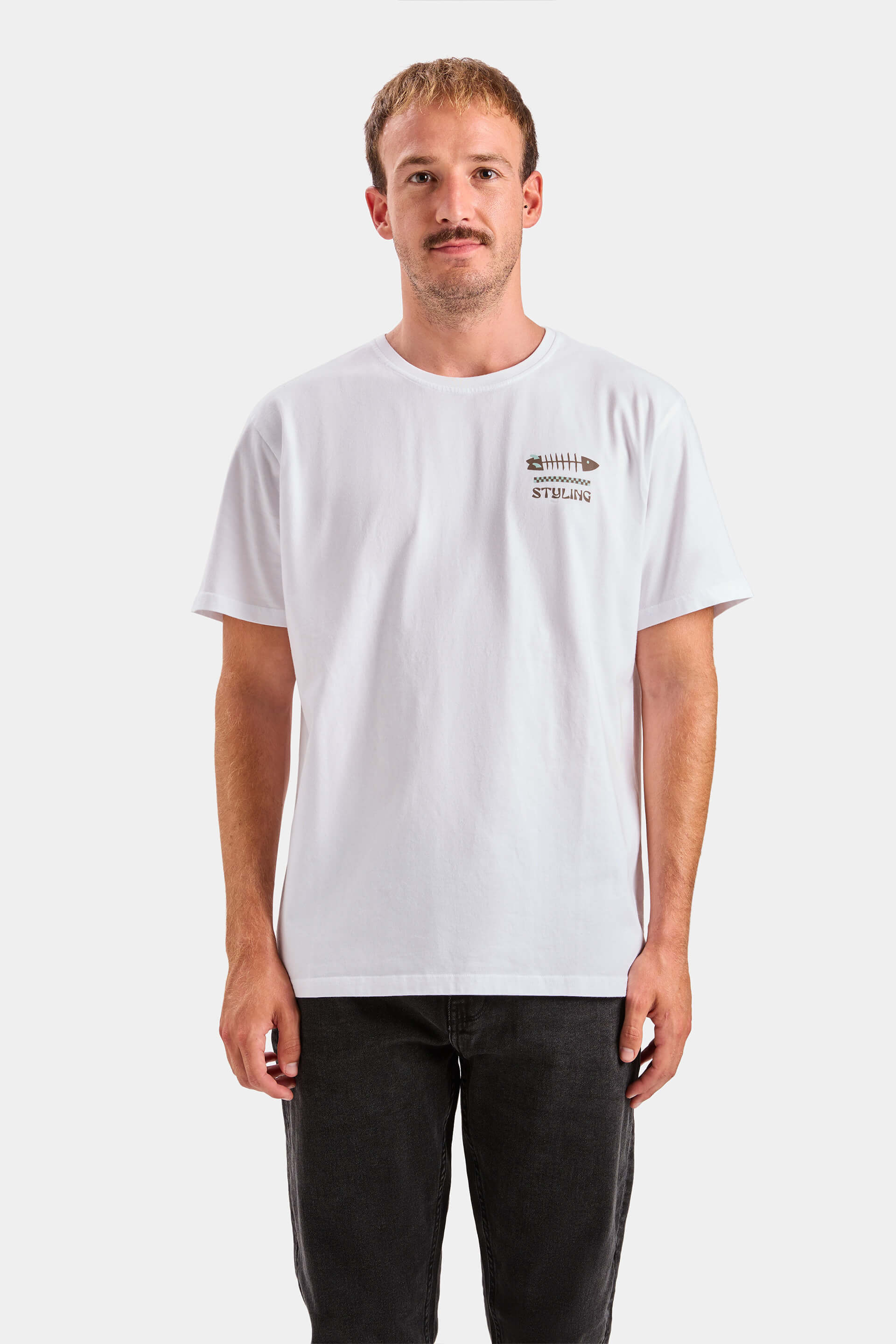 Camiseta Fish Stick - Blanco
