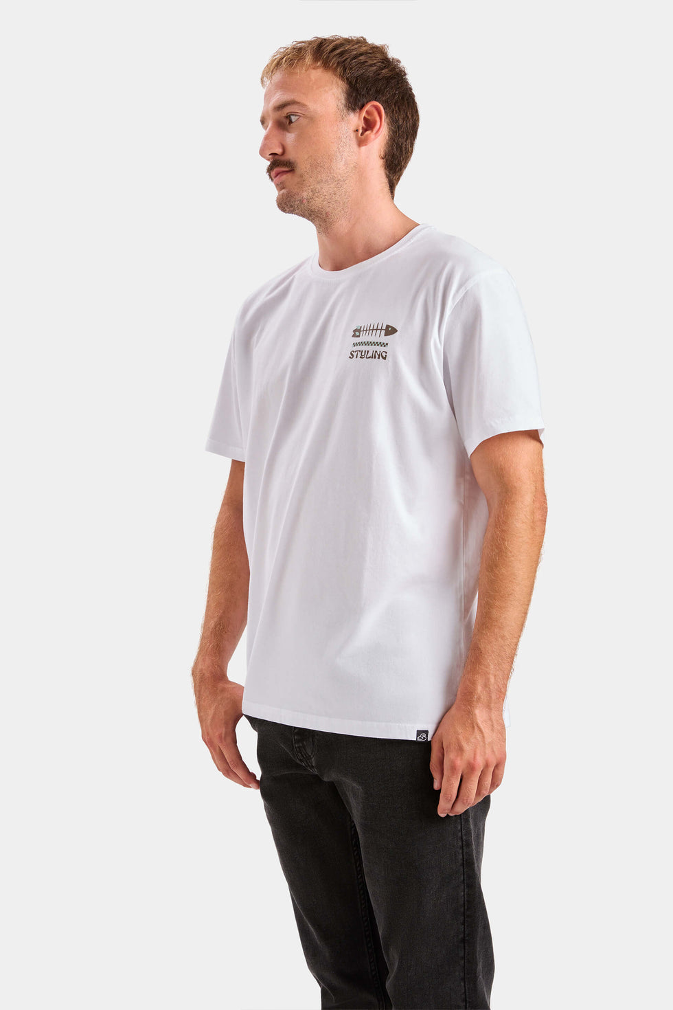 Camiseta Fish Stick - Blanco loading=