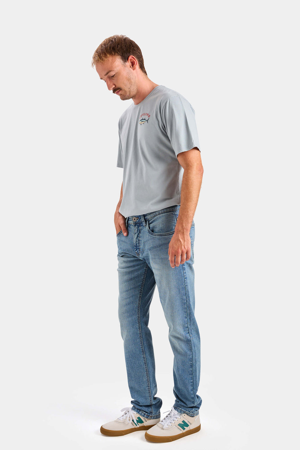 Pantalon Toni - space blue loading=