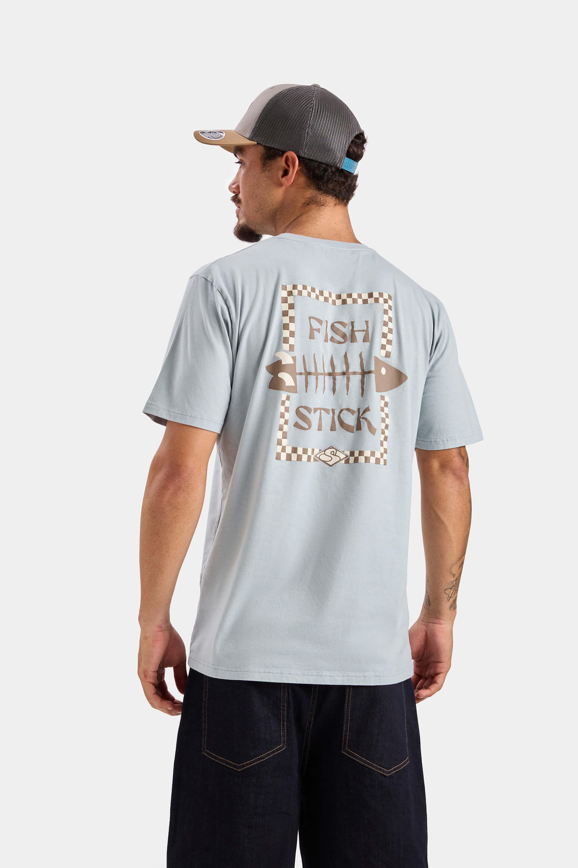 Camiseta Fish Stick - Plomo