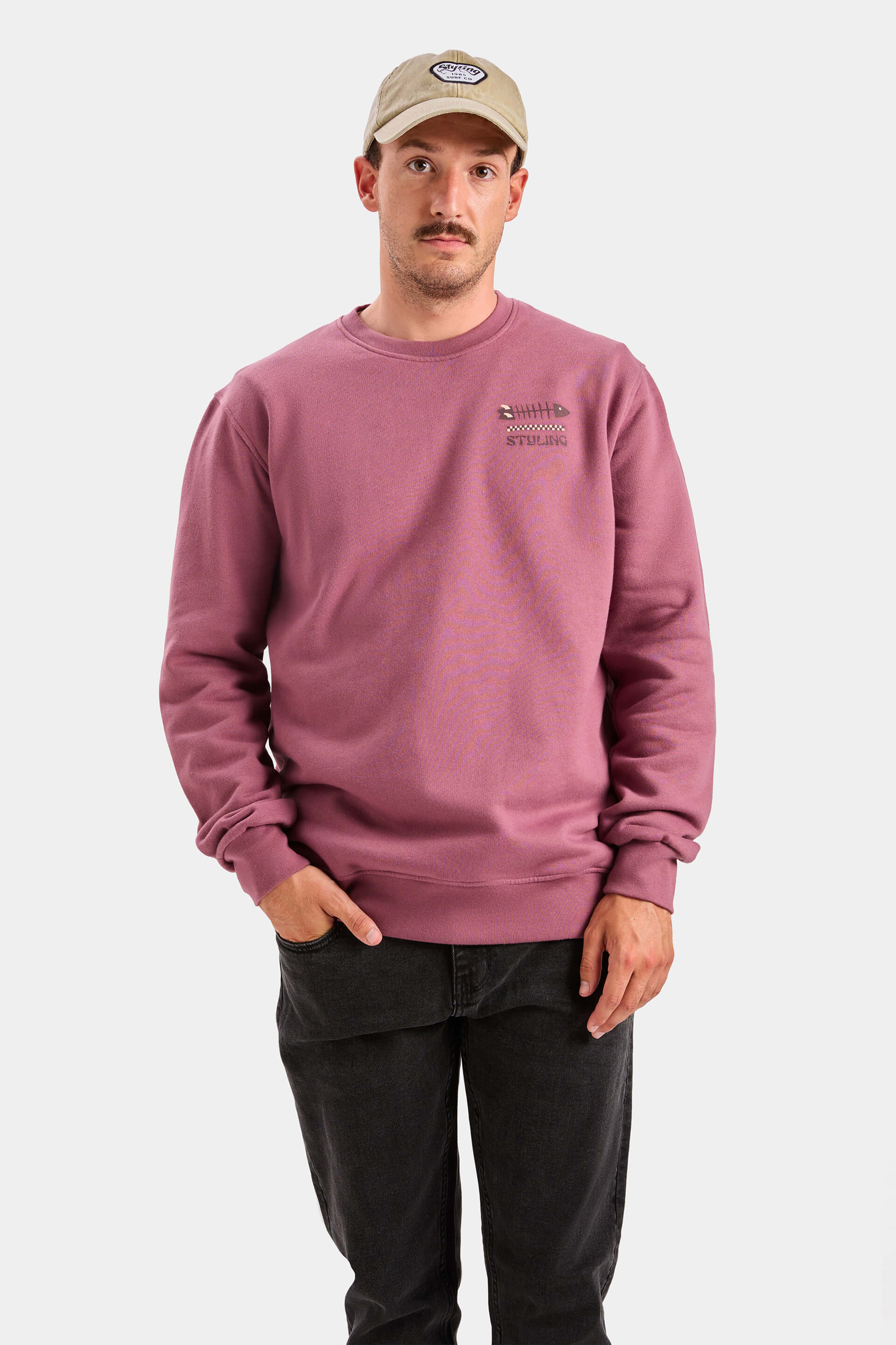 Sudadera Fish Stick - Cabernet