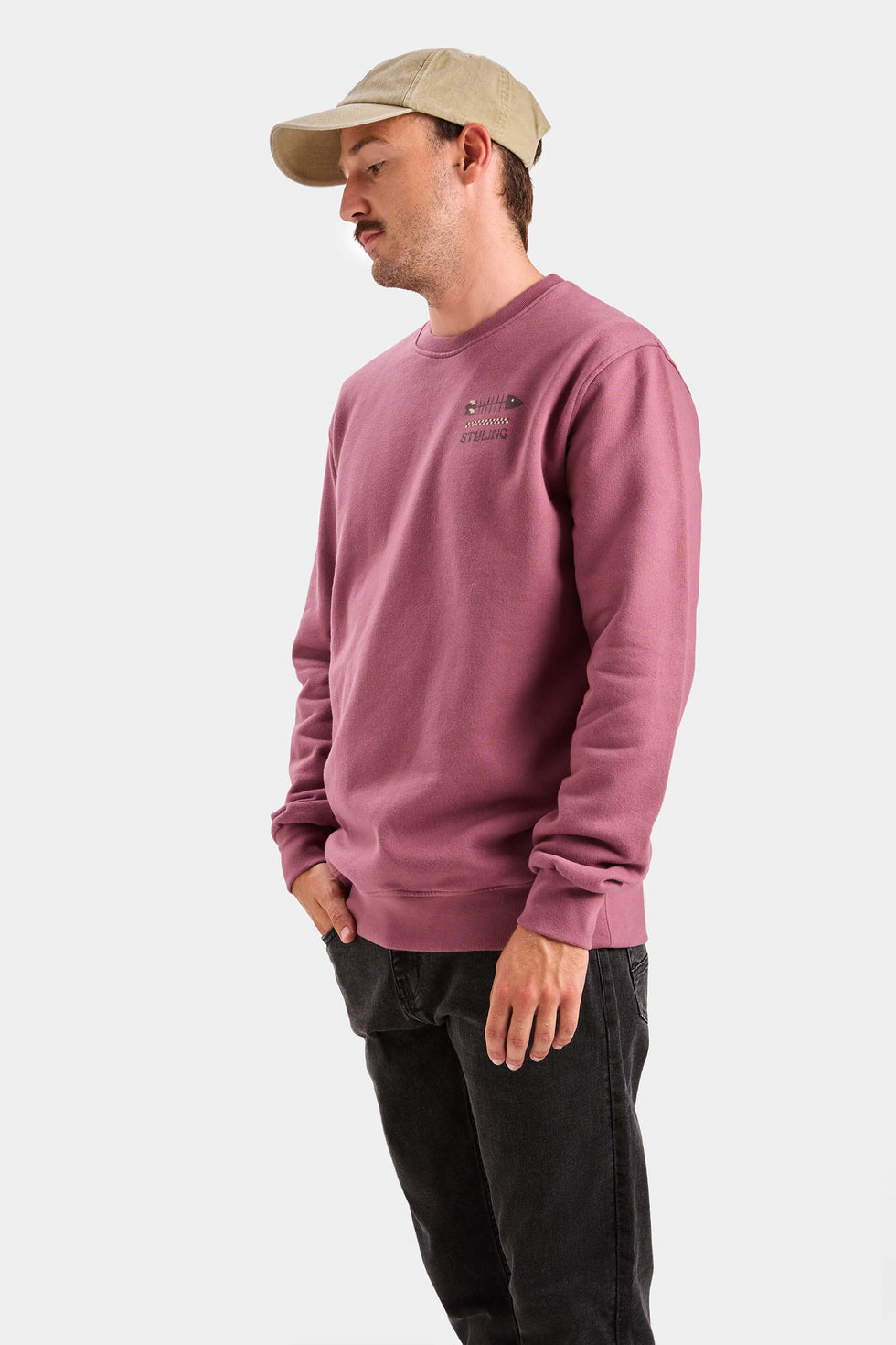 Sudadera Fish Stick - Cabernet loading=