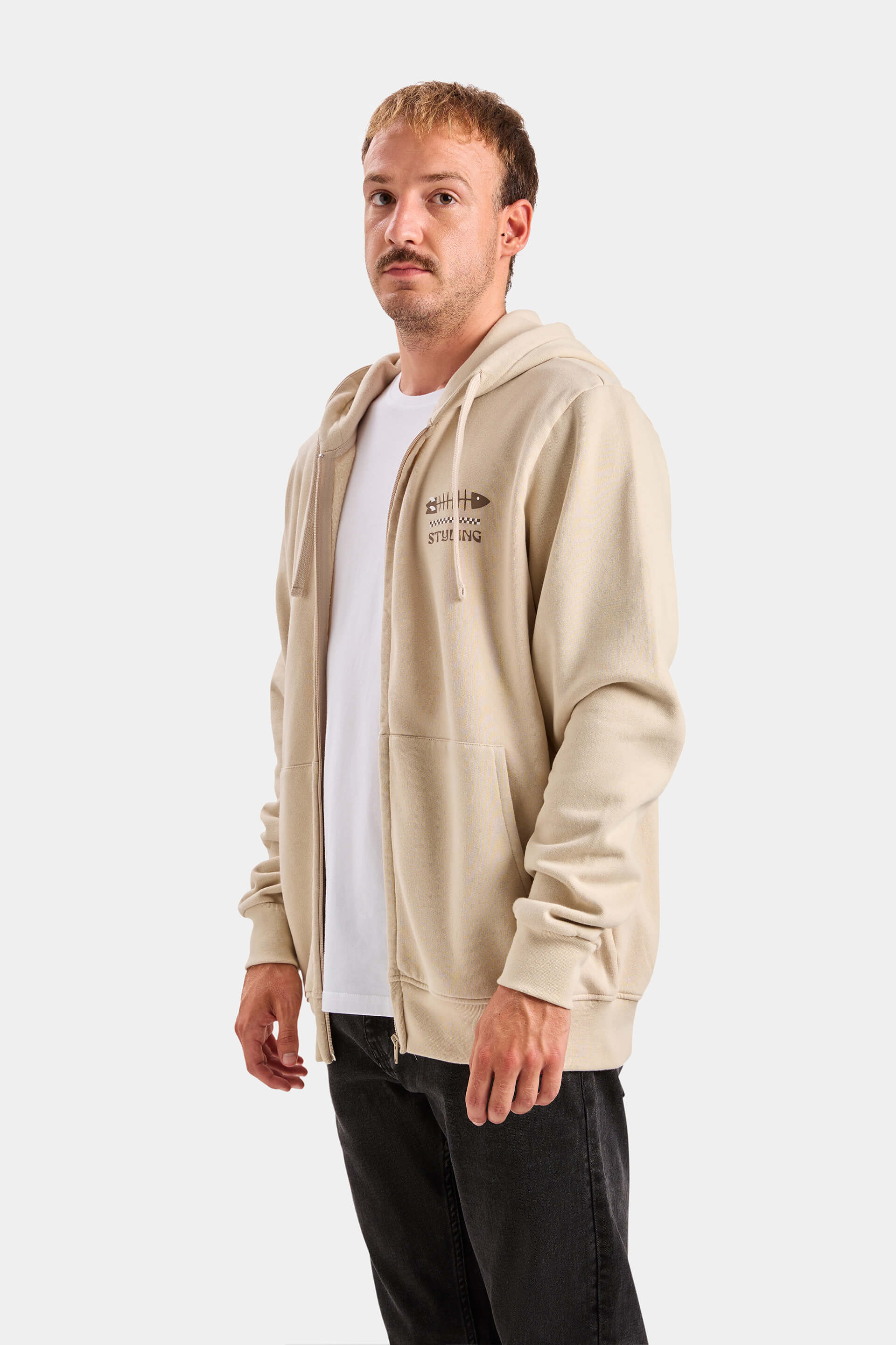 Sudadera Fish Stick - Piedra