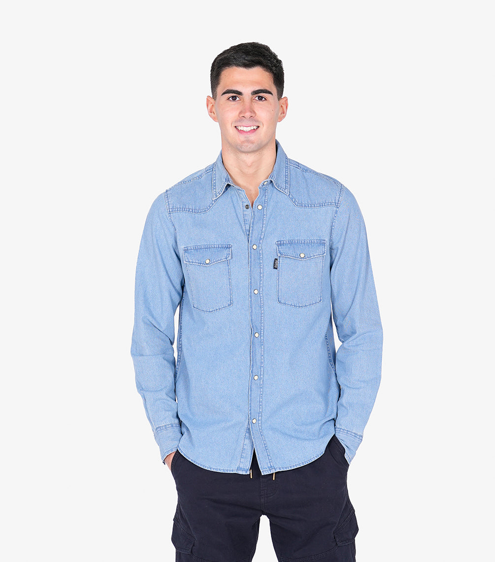 Camisa Ask - space blue