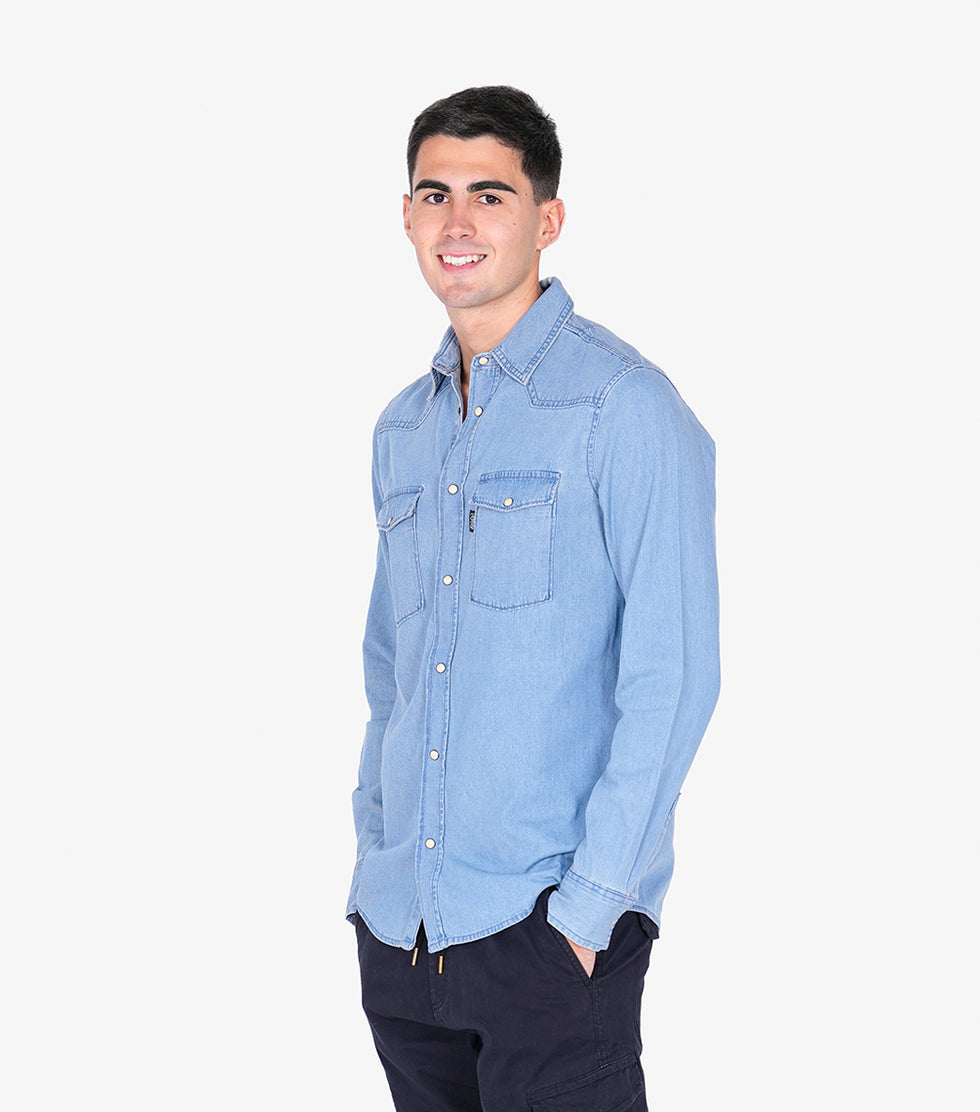 Camisa Ask - space blue loading=