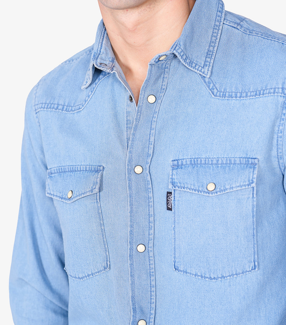 Camisa Ask - space blue