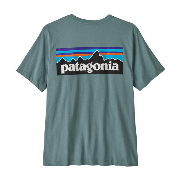 Camiseta patagonia m s p-6 logo t-shirt - blue sage