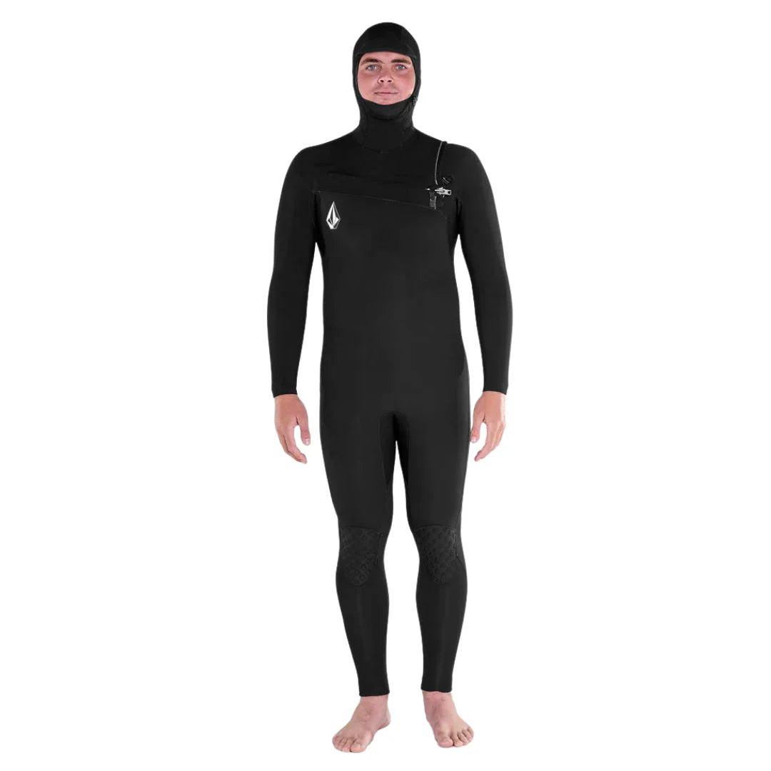 Integral Volcom 5/4/3mm Hood Chestzip Fullsuit - black