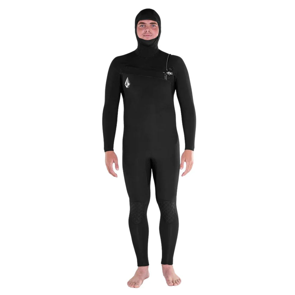 Integral Volcom 5/4/3mm Hood Chestzip Fullsuit - black