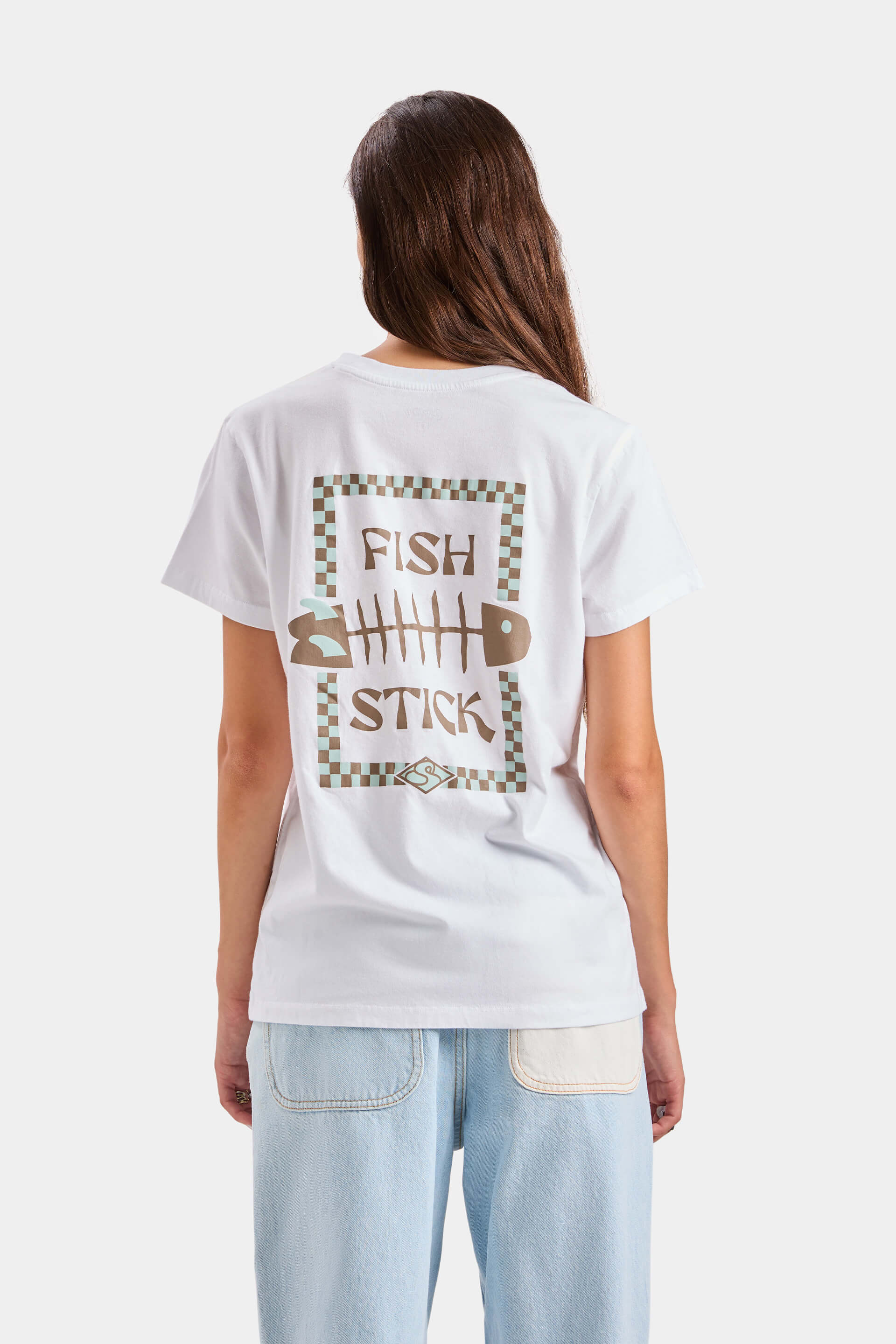 Camiseta Fish Stick - Blanco