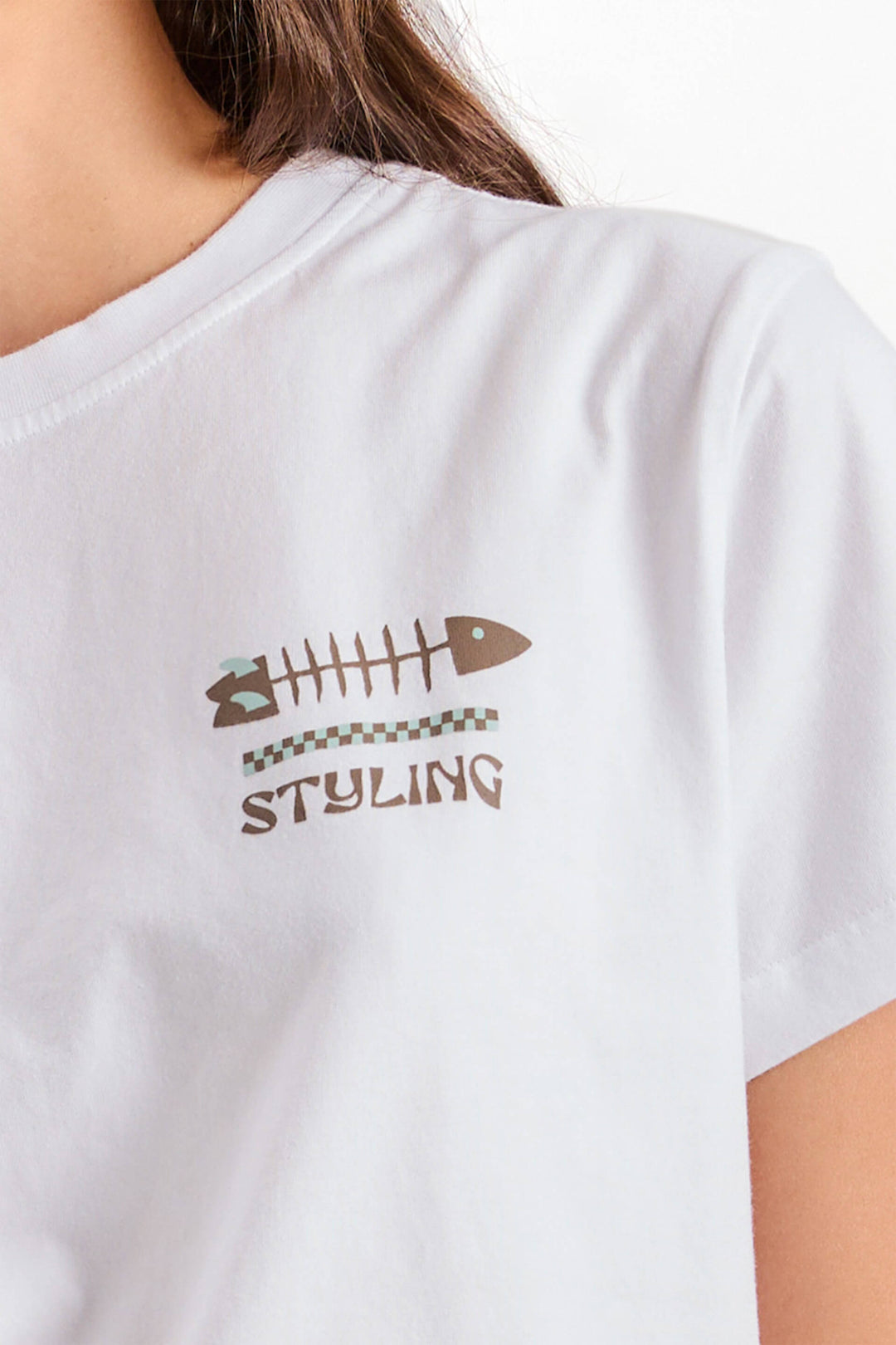 Camiseta Fish Stick - Blanco
