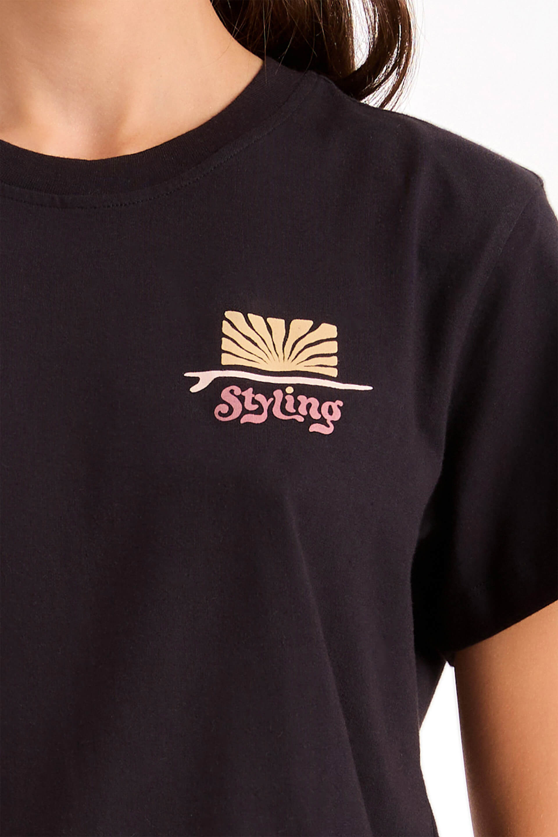 Camiseta Groovy - Negro